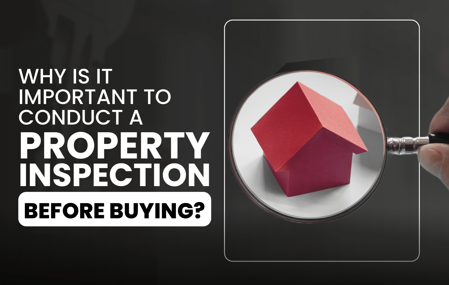 You should always do an inspection of the property before closing the purchase